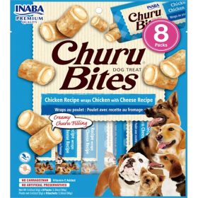 Inaba Churu Bites Dog Treat Chicken Recipe wraps Chicken with Cheese Recipe
