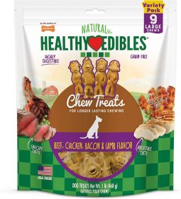 Nylabone Healthy Edibles Natural Chew Treats Farm Friends Variety Flavor Large