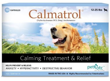 Pet OTC Calmatrol Anxiety and Hyperactivity Treatment for Dogs 12-25 lbs