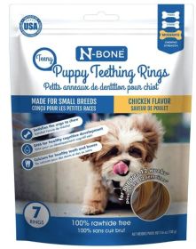N-Bone Teeny Puppy Teething Rings Chicken Flavor