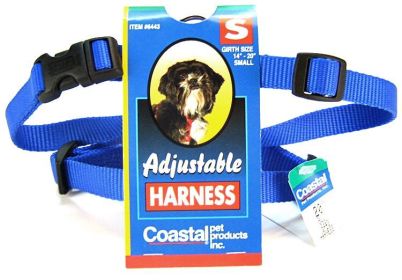Tuff Collar Nylon Adjustable Comfort Harness - Blue