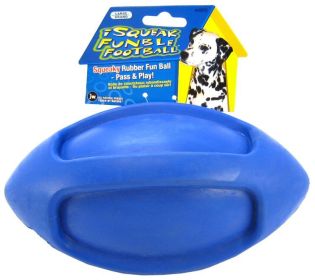 JW Pet iSqueak Funble Football Rubber Dog Toy