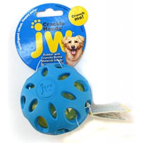 JW Pet Crackle Heads Ball Dog Chew Toy - Assorted