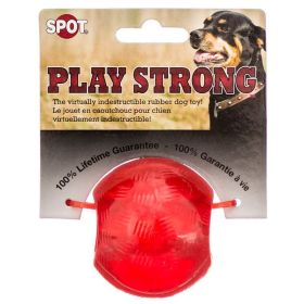 Spot Play Strong Rubber Ball Dog Toy - Red