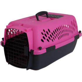 Aspen Pet Fashion Pet Porter Kennel Pink and Black