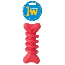 JW Pet SillySounds Spiral Bone Dog Toy - Assorted Colors