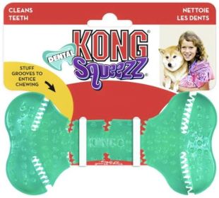 KONG Squeezz Dental Bone Dog Toy Medium