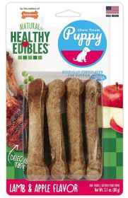 Nylabone Puppy Healthy Edibles Natural Long Lasting Lamb and Apple Dog Chew and Treat