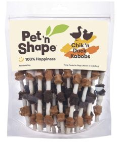 Pet n Shape Chik'N Duck Kabobs All Natural Rawhide Dog Treats