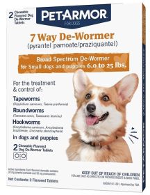 PetArmor 7 Way De-Wormer for Small Dogs and Puppies (6-25 Pounds)