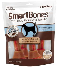 SmartBones Medium Chicken and Peanut Butter Bones Rawhide Free Dog Chew