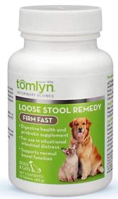 Tomlyn Firm Fast Loose Stool Remedy Supplement Tablet for Dogs and Cats