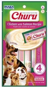 Inaba Churu Chicken with Salmon Recipe Creamy Dog Treat (size: 4 count)