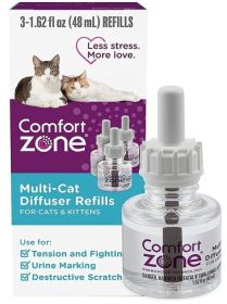 Comfort Zone Multi-Cat Diffuser Refills For Cats and Kittens (size: 3 count)
