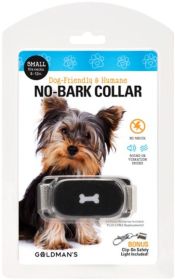 Goldmans No-Bark Collar Dog Friendly and Humane (size: Small - Necks 8-12")