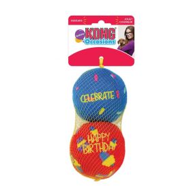 KONG Occasions Birthday Ball Dog Toy (size: Small 2 count)