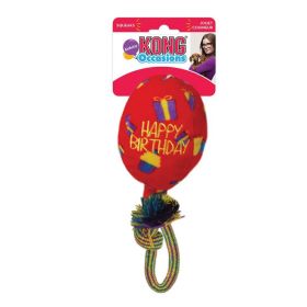 KONG Occasions Red Birthday Balloon Dog Toy (size: Medium 1 count)