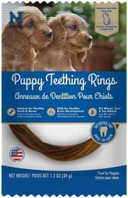 N-Bone Puppy Teething Rings Peanut Butter Flavor (size: 1 count)