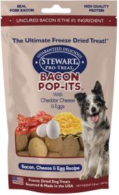 Stewart Bacon Pop-Its Bacon, Cheese, Egg Recipe Freeze Dried Dog Treat (size: 5.8 oz)