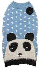 Fashion Pet Panda Dog Sweater Blue (size: medium)