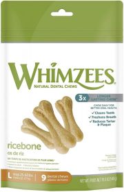 Whimzees Rice Bone Daily Dental Chew (size: 9 count)