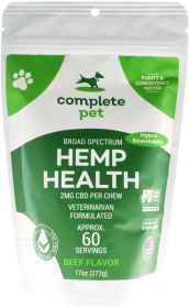 Complete Pet Hemp Health CBD Dog Chews (size: 60 count)