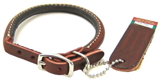 Circle T Latigo Leather Round Collar (size: 12" Long x 3/8" Wide)