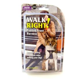 Coastal Pet Walk Right Padded Harness - Black (size: Medium (Girth Size 20"-30"))