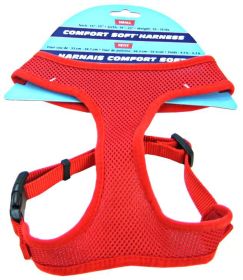 Coastal Pet Comfort Soft Adjustable Harness - Red (size: Small - 3/4" Wide (Girth Size 19"-23"))