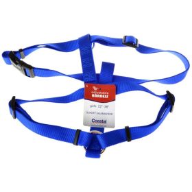Tuff Collar Nylon Adjustable Harness - Blue (size: Large (Girth Size 22"-38"))