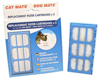 Cat Mate Replacement Filter Cartridge for Pet Fountain (size: 2 Count)