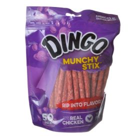 Dingo Muchy Stix Chicken & Munchy Rawhide Chew (size: 50 Pack)