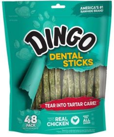 Dingo Dental Sticks for Tartar Control (size: 48 Pack)