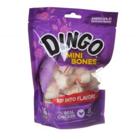 Dingo Meat in the Middle Rawhide Chew Bones (size: Mini - 2.5" (14 Pack))