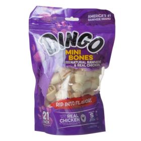 Dingo Naturals Chicken & Rawhid Bone (size: Mini - 2.5" (21 Pack))