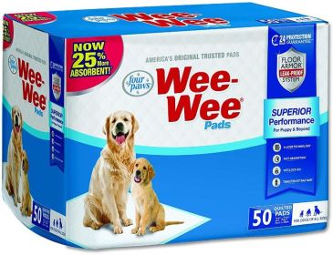 Four Paws Wee Wee Pads Original (size: 50 Pack (22" Long x 23" Wide))