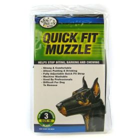 Four Paws Quick Fit Muzzle (size: Size 3 - Fits 6" Snout)