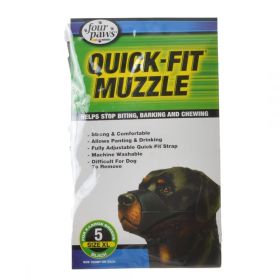 Four Paws Quick Fit Muzzle (size: Size 5 - Fits 8.25" Snout)