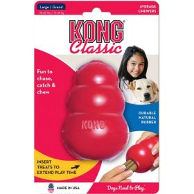 Kong Classic Dog Toy - Red (size: Large - Dogs 30-65 lbs (4" Tall x 1" Diameter))