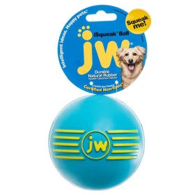 JW Pet iSqueak Ball - Rubber Dog Toy (size: Large - 4" Diameter)