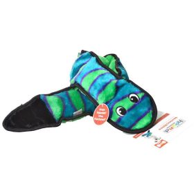Invincibles Green & Black Squeaker Snake Dog Toy (size: 6 Squeakers - 39" Long)
