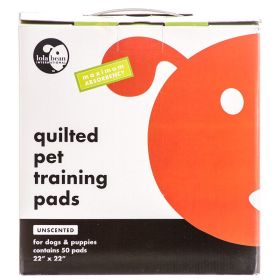 Lola Bean Quilted Pet Training Pads (size: 22" Long x 22" Wide (50 Pack))