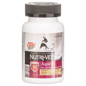 Nutri-Vet Aspirin for Dogs (size: Large Dogs over 50 lbs - 75 Count (300 mg))
