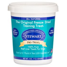 Stewart Pro-Treat 100% Pure Beef Liver for Dogs (size: 4 oz)