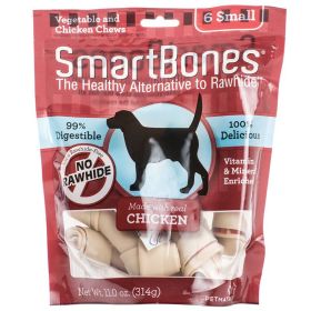 SmartBones Chicken & Vegetable Dog Chews (size: Small - 3.5" Long - Dogs under 20 Lbs (6 Pack))