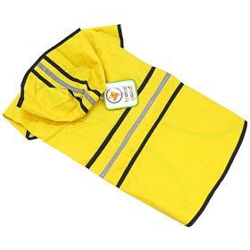 Fashion Pet Rainy Day Dog Slicker - Yellow (size: Large (19"-24" From Neck to Tail))