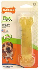 Nylabone Flexi Chew Dog Bone - Chicken Flavor (size: Wolf (1 Pack))