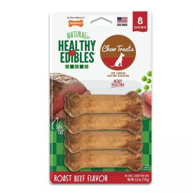 Nylabone Healthy Edibles Wholesome Dog Chews - Roast Beef Flavor (size: Petite (8 Pack))