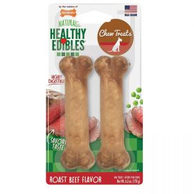 Nylabone Healthy Edibles Wholesome Dog Chews - Roast Beef Flavor (size: Wolf (2 Pack))