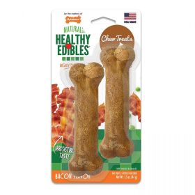 Nylabone Healthy Edibles Wholesome Dog Chews - Bacon Flavor (size: Petite (2 Pack))